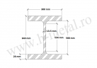 Profil HEA zincat 650 mm 1